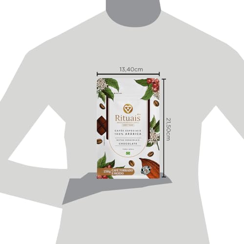 3 Corações Café Torrado e Moído Rituais 85+, Aroma Chocolate, 250g