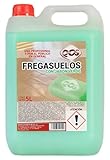 QOS. 5L Fregasuelos al Jabón Verde especial para superficies delicadas. Garrafa 5L
