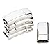 Produktbild Baoblaze 5 Stück Magnetische Schmuckverschlüsse Bogenförmige Armbandverbinder - Silber