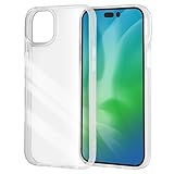 Digital Archymist iPhone 15 Plus Case, Clear, Shockproof, Thin, Compatible with Wireless Charging, Hybrid Material, Strap Hole, iPhone 15 Plus, Cover/Clear