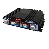 1600W Peak HiFi Sound Verstärker FM USB Fernbedienung Bluetooth Player 4 Kanal Fürs Heimkino