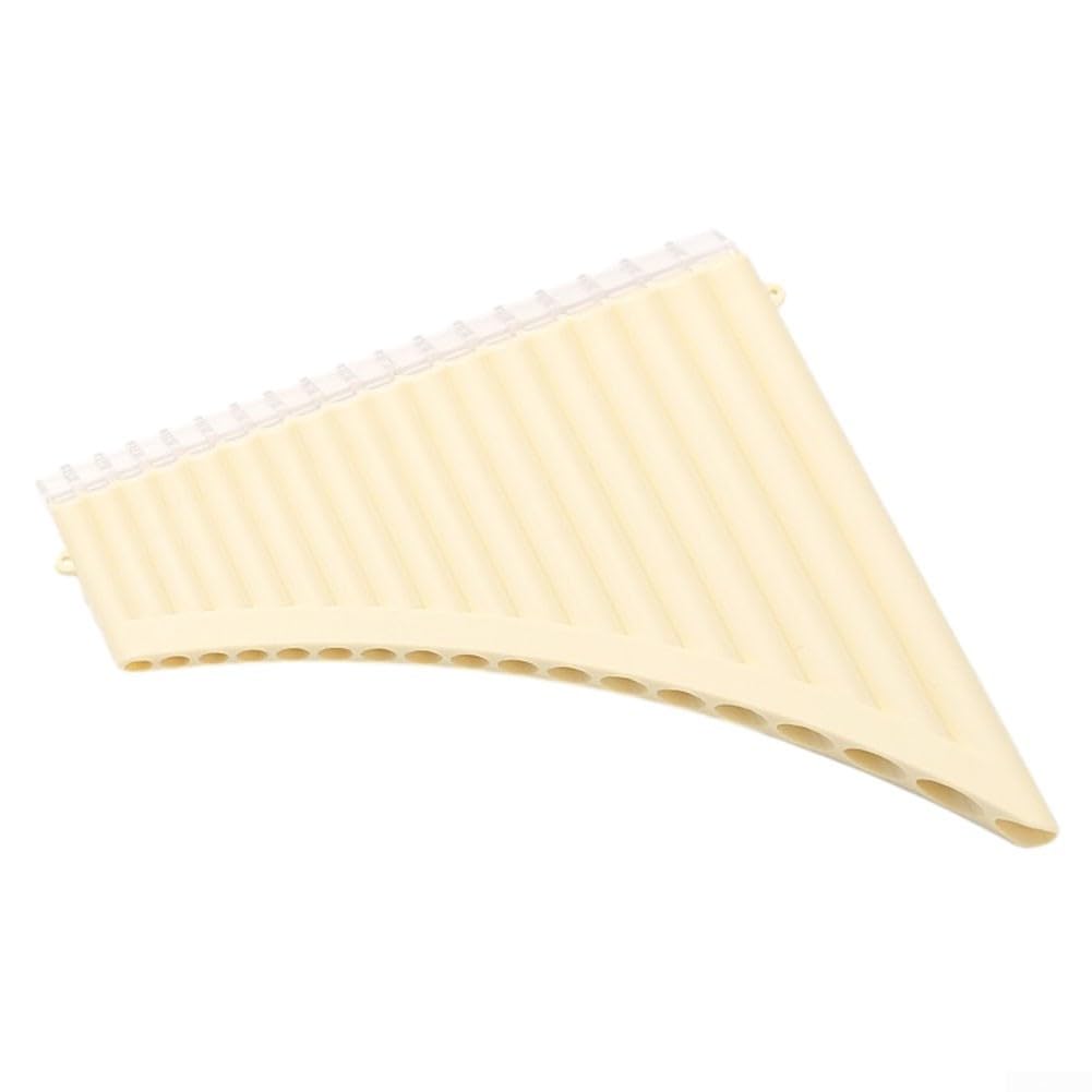 Flauta clásica de 18 tubos en llave C perfecta para instrumentos WOODWIND para cualquier músico (blanco)