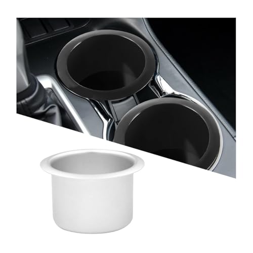 Portavasos para vehículo aluminio 2 piezas universal miniatura 1
