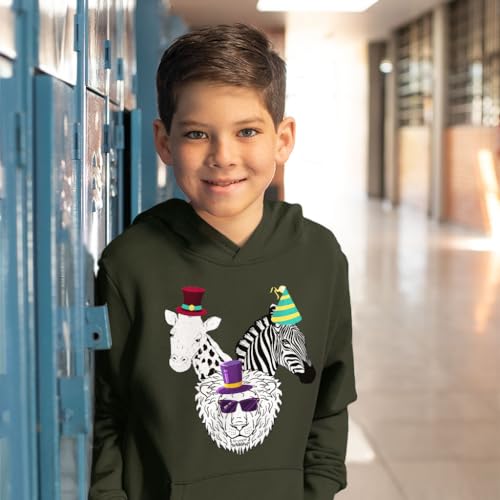 Birthday Animal Kid Kids' Hoodie - Animal Lover Apparel - Party Print Stuff3