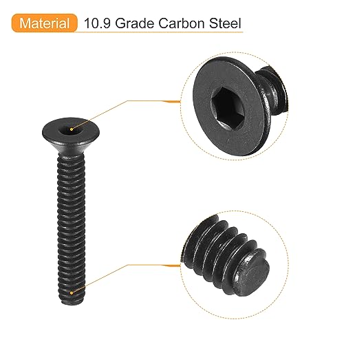 uxcell #5-40x3/4" Flat Head Socket Cap Screws - Image 4