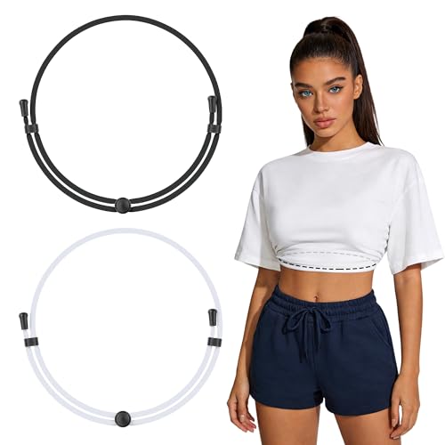 Zenstrp Crop Tuck Band for Women: Elastic Tucking Belt for Long Shirts & Sweaters Adjustable Crop Tool to Shorten Oversized Tops 2 Pack