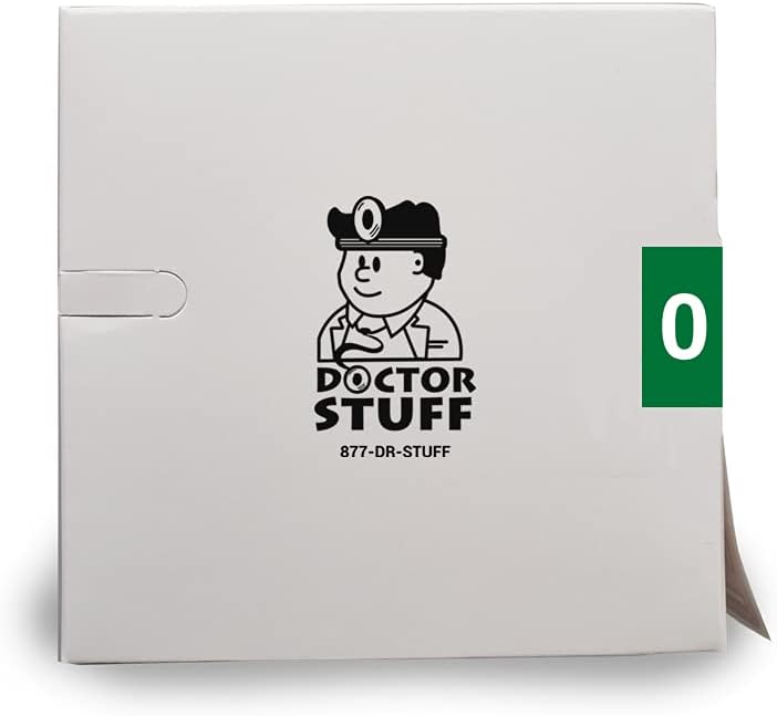 Doctor Stuff - File Folder Labels, Number 0, S & W KKL Match - SWNM Series Chart Stickers, Green, 1-1/2" x 1-1/2", #0, 500/Roll