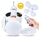 Olycism Campinglampe Solar 5 Modi SOS Wasserdicht USB Wiederaufladbare LED Camping Laterne Tragbar 2400mAh Batteriebetrieben Campingleuchte Zeltlampe für Outdoor Außenbereich Wanderlesung Notfall