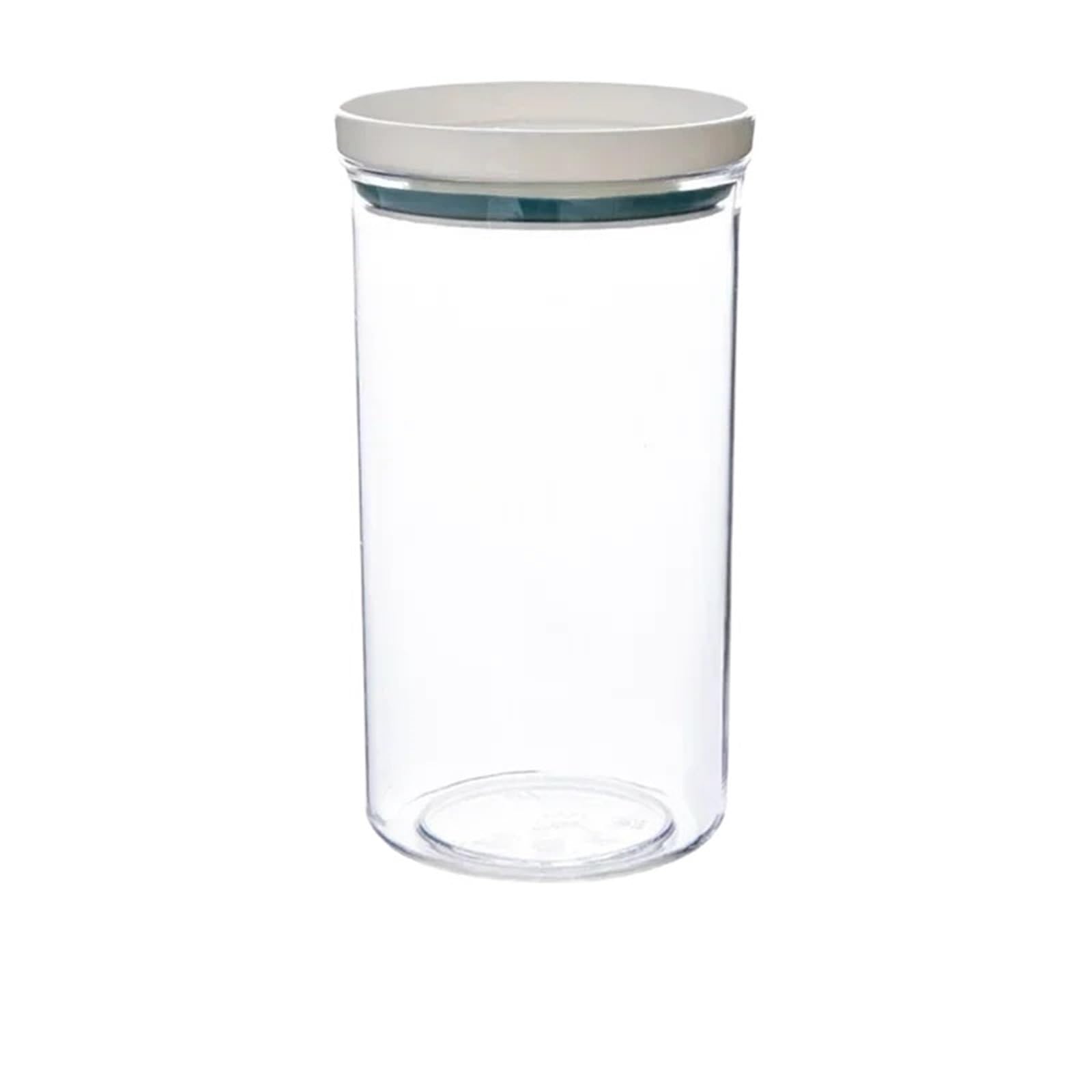 FCfpxwtz Kitchen Storage Jar, 2-Pack Transparent Airtight Glass Jars for Nuts Dried Fruits, Pink/Blue, 8.5x15cm(Blue)