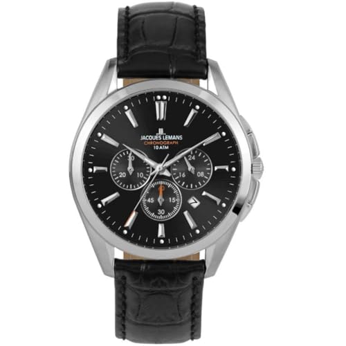 Jacques Lemans Derby 1-1945.1A montre chronographe homme bracelet acier étanche