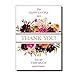 Pre-Written Wedding Thank You Cards - 50 Floral Post Cards - Fall Wedding from Kards by Kaylee