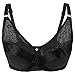 Vollence 42/95 Pocket Bra for Silicone Fake Breast Fake Boobs Mastectomy Cross Dressers -Black
