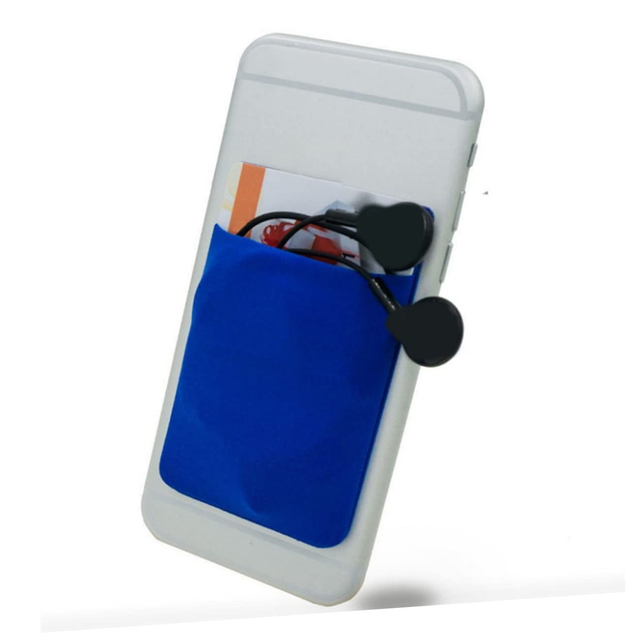 SUPVOX 8 Pcs Elastic Phone Wallet Adhesive Phone Pocket Card Holder Comfortable Phone Case Money Holder Phone Case Stickers Wallet Bag Backpack Bracket Man Card Cover