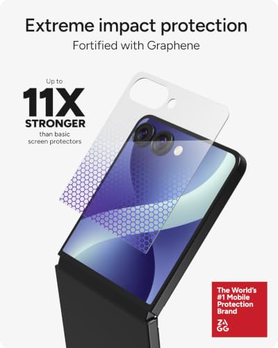 Image of ZAGG Glass XTR5 Samsung Galaxy Z Flip8 Screen Protector