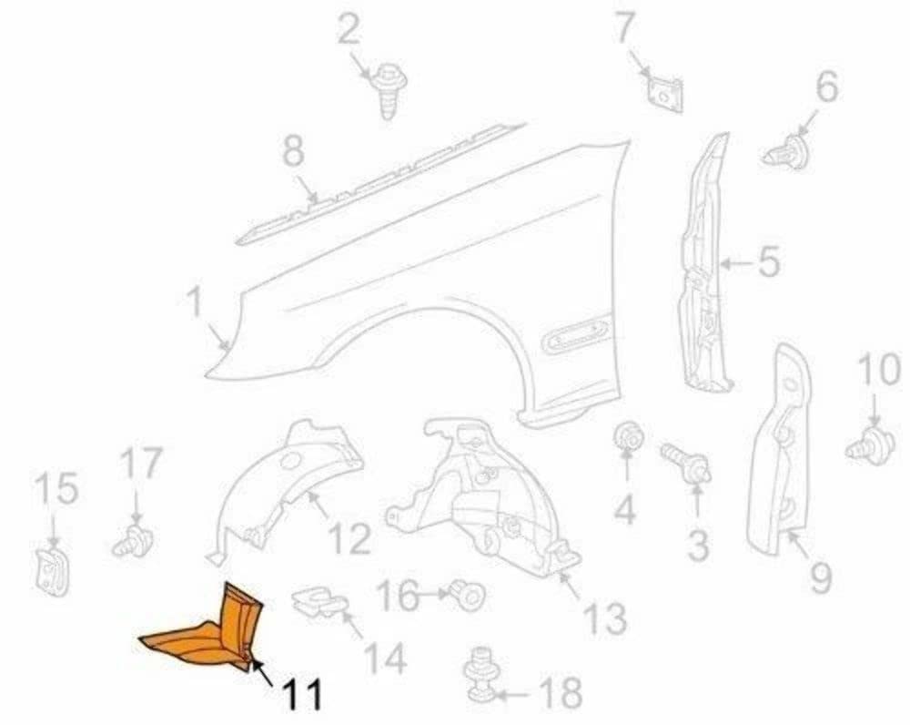 Amazon.com: MERCEDES-BENZ 2098841322 GENUINE OEM LINER EXTENSION 