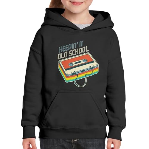 Sweat à capuche enfant Keepin It Old School pull chaud et résistant pour l'école
