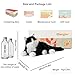 Chongker Interactive Companion Robot Cat Pets, Handmade Weighted Stuffed Animals, Cat Plush Toy with Voice Response, Realistic Heartbeat and Purring, Black Cat