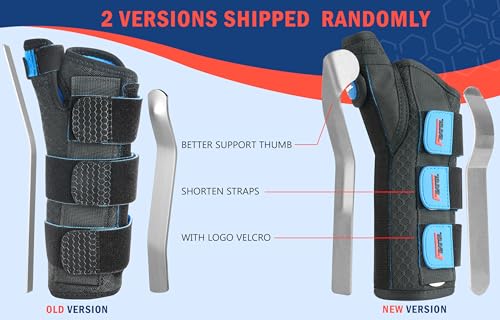 FEATOL Wrist Brace With Thumb Support for Dequervains Tendonitis-Thumb Brace for Carpal Tunnel, Tendonitis, Arthritis Pain Relief-Thumb Spica Splint for Night-Right Hand Small/Medium-for Men and Women - Image 4