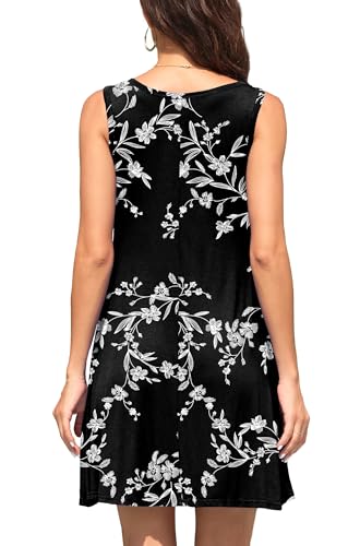 Image of WEACZZY Women Summer Casual Swing T Shirt Dresses Beach Cover up Loose Dress