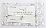 Life Inspirational,Strength Doesn't Come From What You Can Do Handmade Elephant Charm Wish bracelet,Organza Gift bag(Black) - Image 4