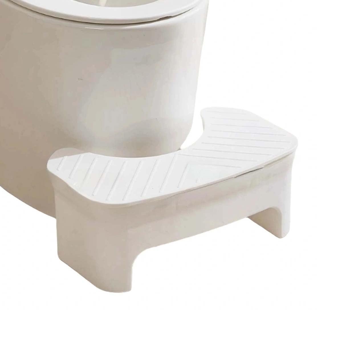 Anti-constipation : repose-pieds de toilette rétractable et antidérapant