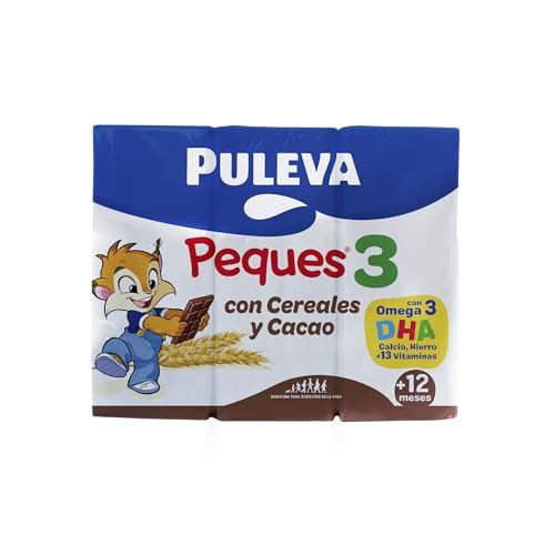 PULEVA PEQUES 3 con Cacao y Cereales de 12 a 36 meses 3x200ml