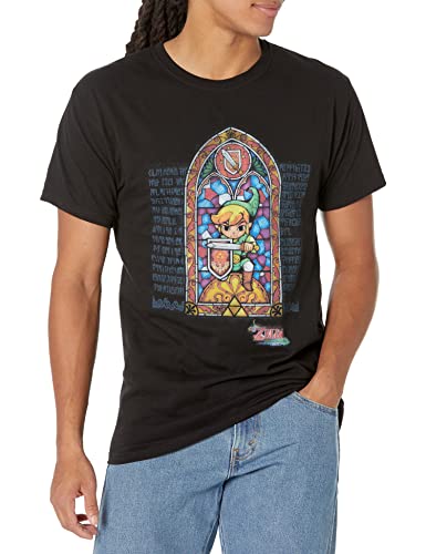 T-shirt Zelda Wind Waker vitraux idée cadeau originale pour anniversaire de geek