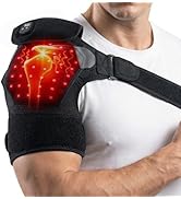 Telepepe Cordless Red Light Therapy Shoulder Heating Pad, 660nm & 850nm Infrared Light Portable S...
