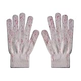 【Design élégant】 Les gants chauds d'hiver présentent un design imprimé de fleurs de vigne, classique et élégant. La courbe globale du gant est conçue de manière ergonomique, ils ne paraîtront pas gonflés après le port. Gants tricotés à doigts complets qui ont une grande élasticité et extensibilité, ce qui les rend faciles à porter et à enlever. Les gants sont conçus avec des poignets côtelés, peuvent empêcher l'air froid de pénétrer, offrant une bonne protection même