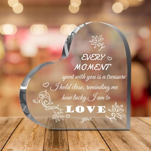 Image of Romantic Acrylic Memento - Gift for Christmas Day, Birthday, Anniversary, for Husband, Wife, Girlfriend, Boyfriend, Friend, Mother