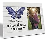 Grateful Gift Picture Plaque Décor, Thank You for Loving Me as Your Own, Picture Framed Gift Wood Pl