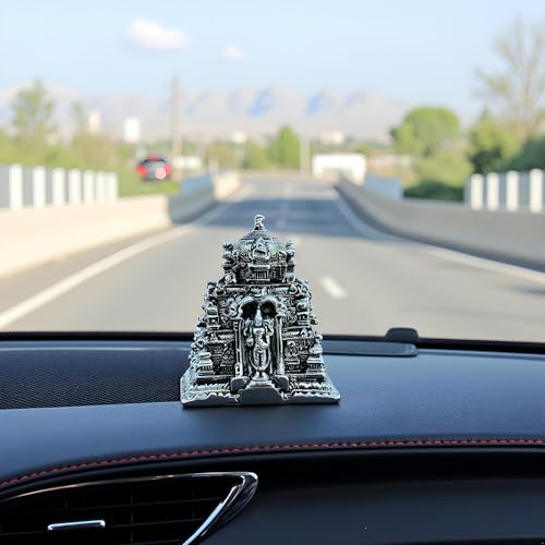 Image of Silver-Plated Balaji Temple | Divine Idol for Peace, Prosperity, Positive Energy & Success | Tirupati Balaji Temple for Home, Office, Business, Gifting & Pooja Room | 5.5cm x 4cm x 7.5cm