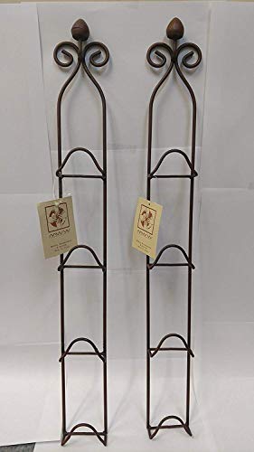 Manual Woodworkers and Weavers Metal Vertical Plate Racks, Mini, Rust Colored, Set of