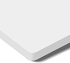 SANODESK Plateau de Table Stable 100 x 60 cm, 2,5 cm d'épaisseur – Plateau de Bureau DIY en Panneau aggloméré (Blanc)
