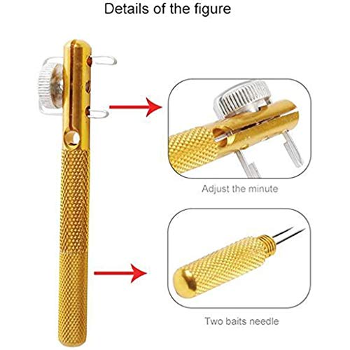 Fishing Line Hook Fishing Knot Tying Tool Tie Fast, Metal Fishing Detacher Knotting Tool Remove Tool Fish Hooker Tie Hook Hook Remover Fishing Tackle (Gold)