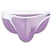 KAREN SPACE Sexy Underwear for Men Athletic Underwear Mens Boxer Briefs Fashion Breathable,1918XSJ-White,Medium Purple