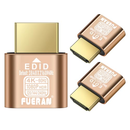 Emulador EDID HDMI 4K a 60Hz y 1080P a 240Hz para pantalla virtual en tarjeta de vídeo de PC remoto