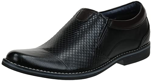 Image of Centrino Men's Formal Shoe |Slip-On Men's Formal Shoe | Stylish Non-Lace Design | Soft Cushioned Insole for Comfort | Perfect for Office & Formal Wear (8692)