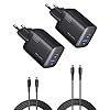 INIU 30W USB C Oplader 2-Pack, [USB...