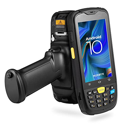 MUNBYN Android Barcode Scanner, Android 10 Scanner, Zebra SE4710, QR, 2D Android Scanner, Numeric Keypad, WiFi, 4G, Android Barcode Scanner Pistol Grip Comfortable to Hold for Warehouse Inventory