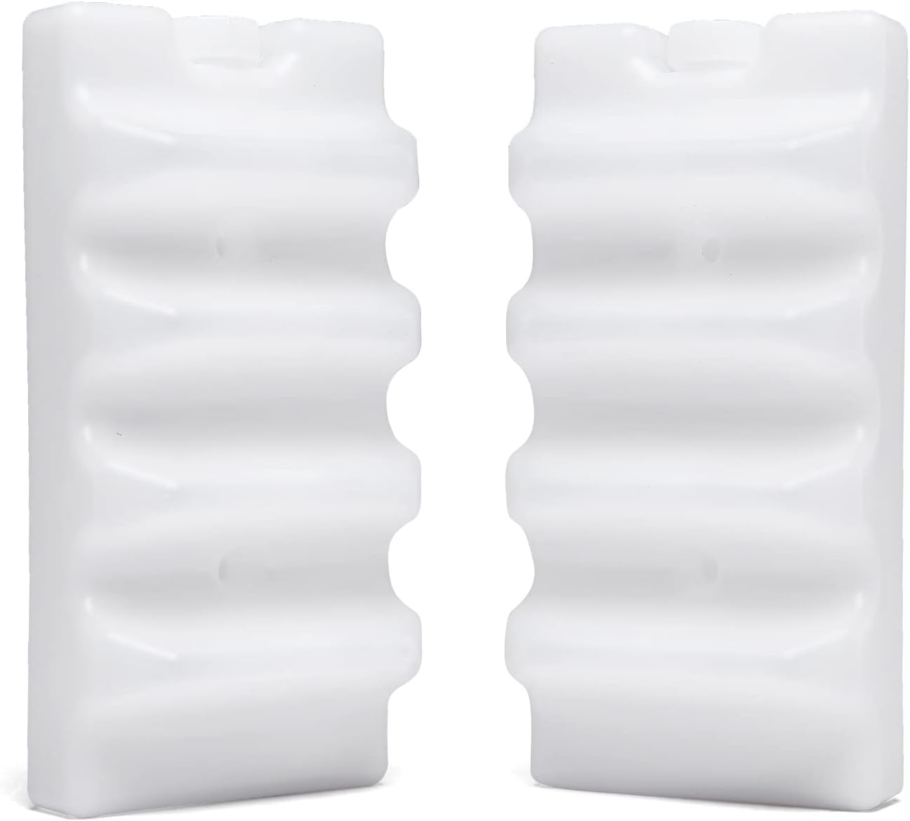 Ice Packs Breastmilk Storage Freezer Reusable Packs,Reusable Curved Bottle Ice Pack for Breast Milk,Bag, Baby Bottles, Cool Cooler Bag,Breakfast, Lunch, Can Hold 2 Cans, Color White