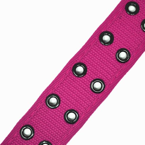 Glory Max Unisex Casual Canvas Belt Double Hole Grommet Adjustable Web Waist Belts4