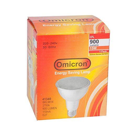 Omicron 15 Watt Par30 Compact Fluorescent Light Spot Edison Screw