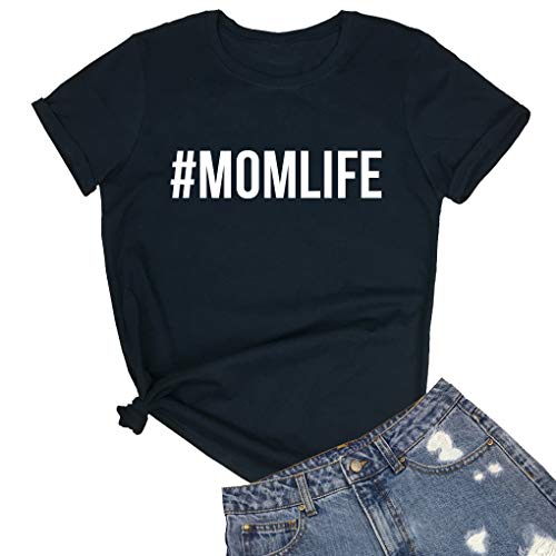 BLACKOO Teen Girl Funny T Shirts Women Cute Tops Junior Graphic Tee Black Medium