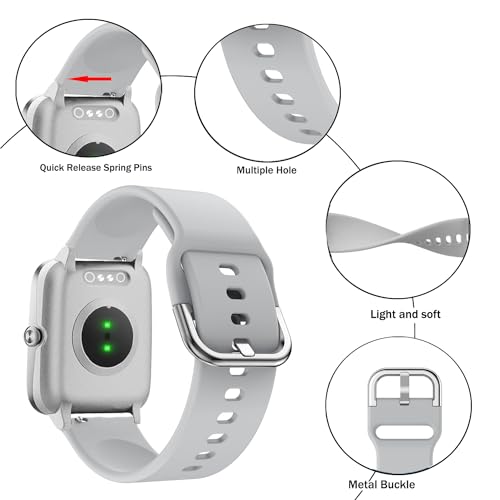 Issinlky band voor Veryfit Smart Watch IDW19/IDW13/IDW16/IDW18, 22mm band Zacht Silicone voor Gloryfit P66/P66D/P72/P95, TUYOM LW36, H1/D1,T50S, Y6, R30PRO,YB54, G39, AGPTE LW11 Smart Watch - Afbeelding 3