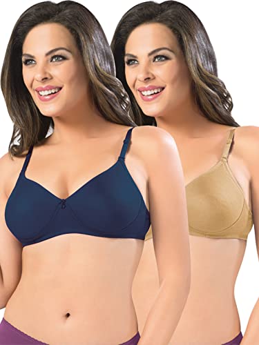 Image of SONARI Women's Non-Padded T-Shirt Bra | Wire-Free, Medium Coverage, Comfortable Polyester-Cotton Blend Fabric | Adjustable Straps, Ideal for Sports Catwalk