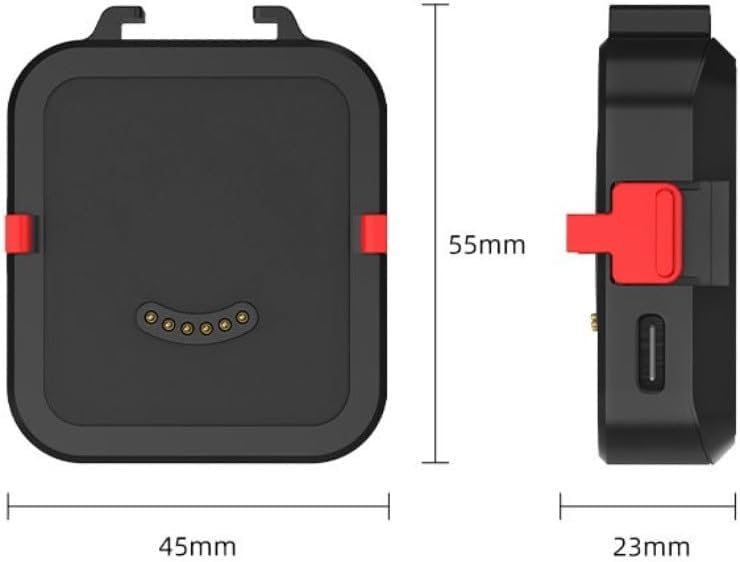 Base de carga magnética de ABS negro profesional para cámara GO Ultra 3