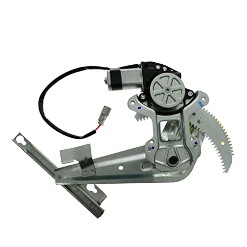 Image of TRQ Rear Right Power Window Regulator & Motor Assembly Passenger Side Compatible with 1996-2000 Honda Civic