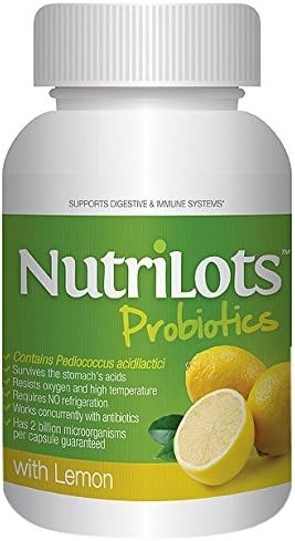 nutrilots con limón Suplemento dietético de cápsulas, 60Count