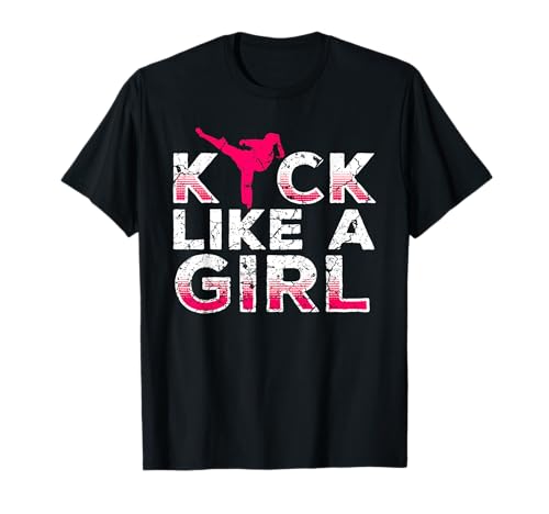 I Kick Like A Girl-Kate Kick Boxing Chica Camiseta